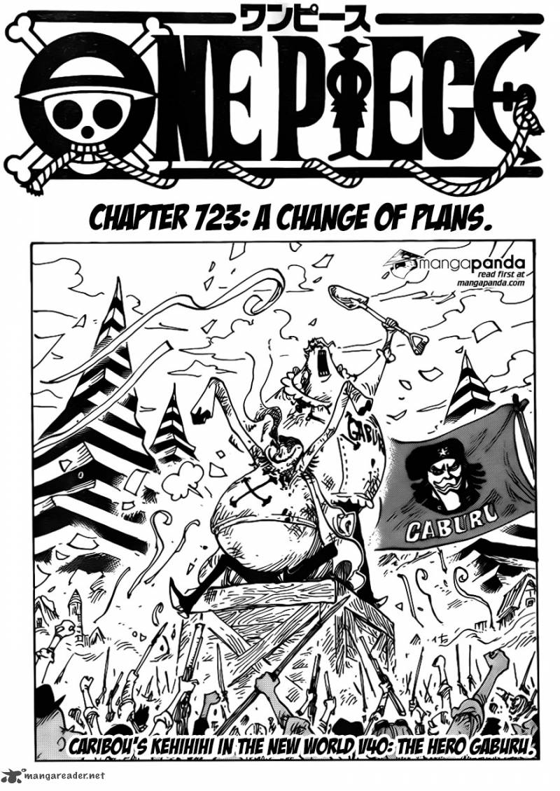 One Piece Chapter 723 page 1 - Chapter 723: Change of Plans