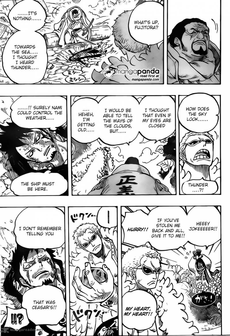 One Piece Chapter 723 page 11 - Chapter 723: Change of Plans