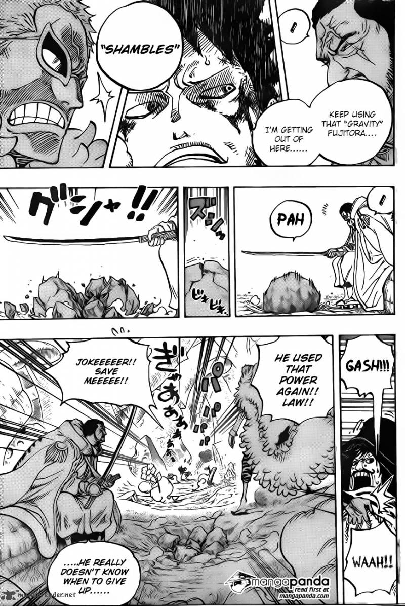 One Piece Chapter 723 page 13 - Chapter 723: Change of Plans