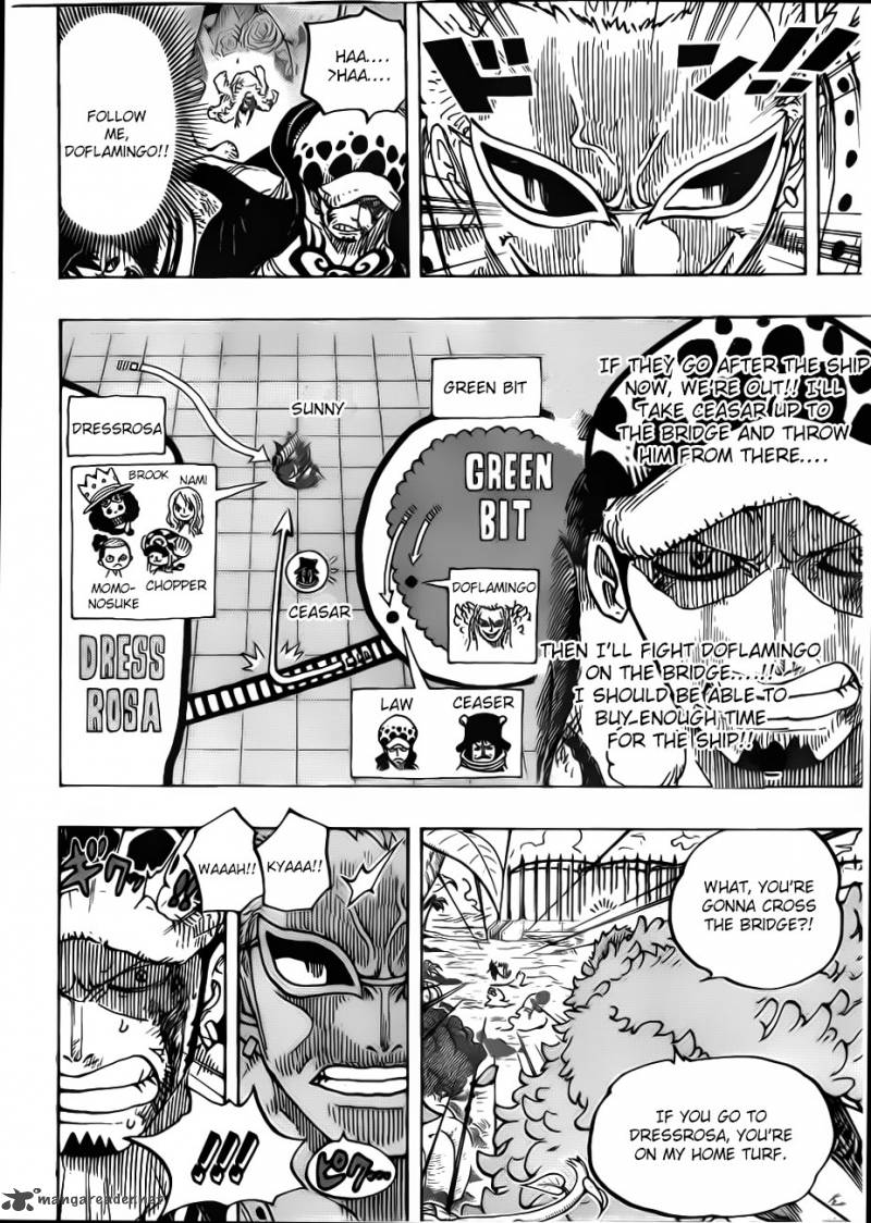 One Piece Chapter 723 page 16 - Chapter 723: Change of Plans