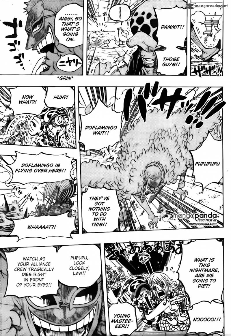 One Piece Chapter 723 page 17 - Chapter 723: Change of Plans