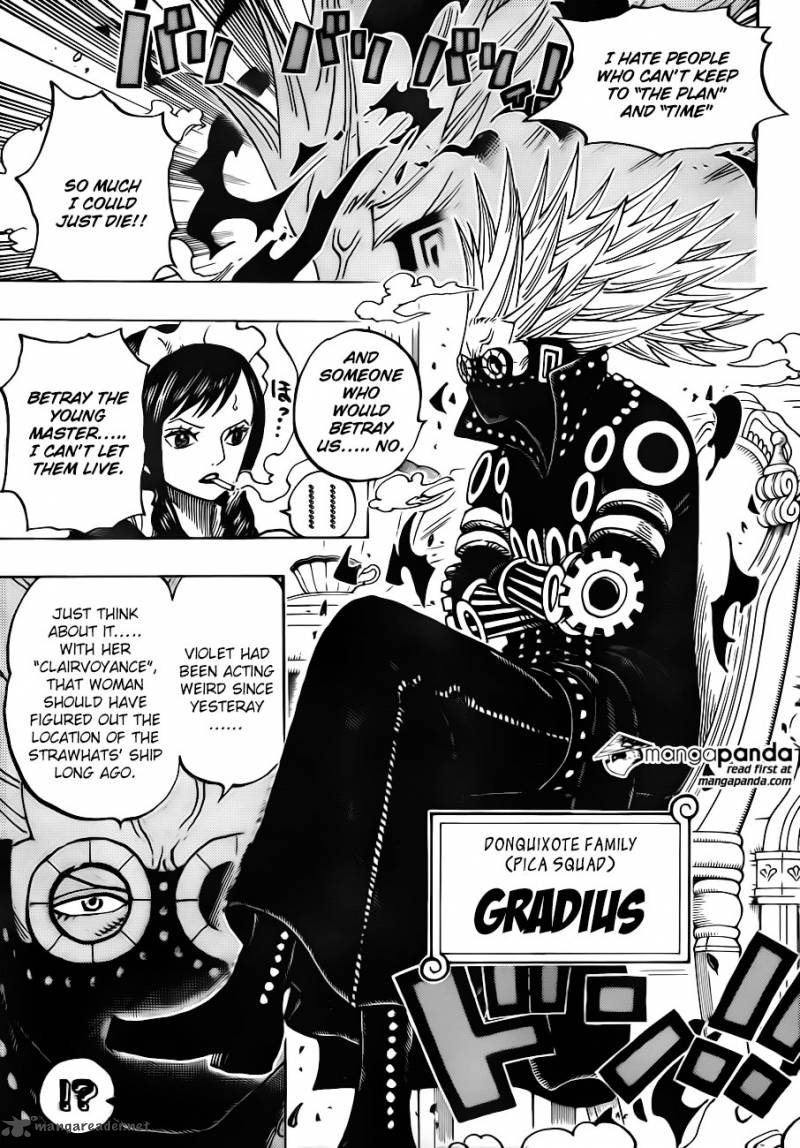 One Piece Chapter 723 page 5 - Chapter 723: Change of Plans