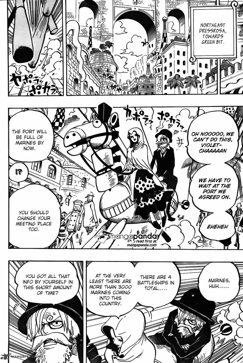 One Piece Chapter 723 page 6 - Chapter 723: Change of Plans