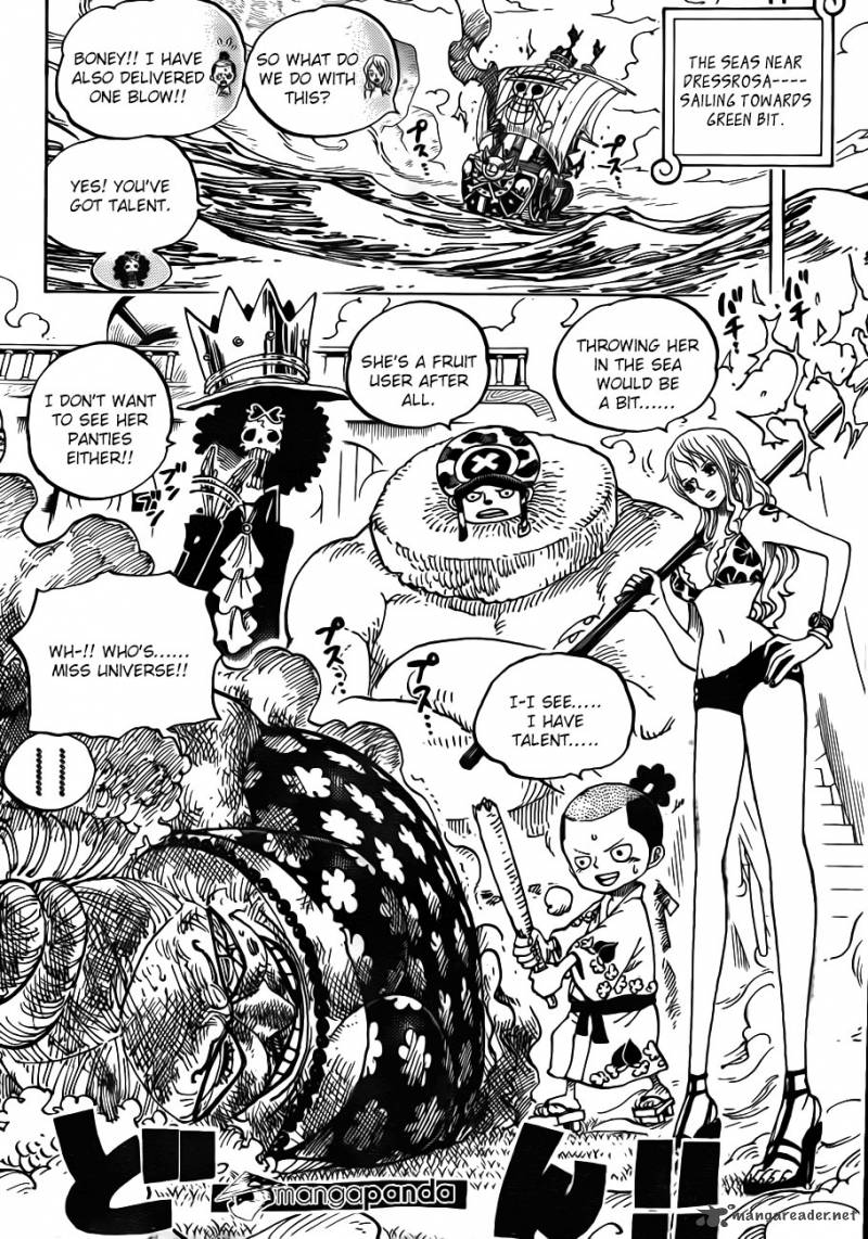 One Piece Chapter 723 page 8 - Chapter 723: Change of Plans
