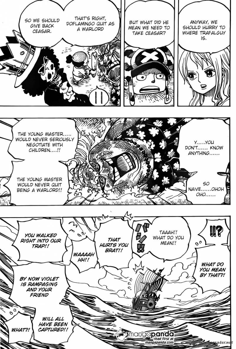 One Piece Chapter 723 page 9 - Chapter 723: Change of Plans