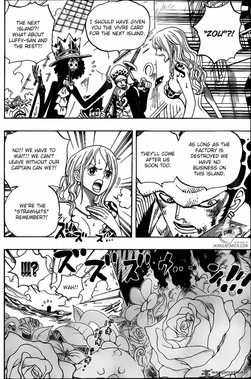 One Piece manga, chapter 724, page 13 of 23