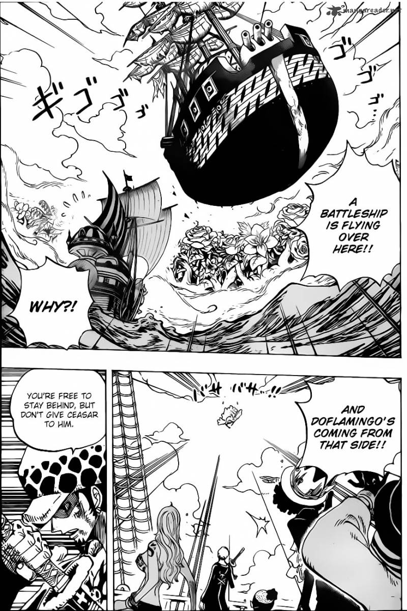 One Piece manga, chapter 724, page 14 of 23