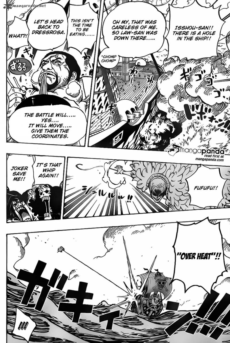 One Piece manga, chapter 724, page 17 of 23