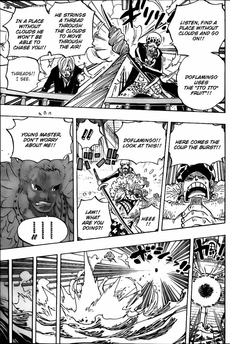 One Piece manga, chapter 724, page 18 of 23