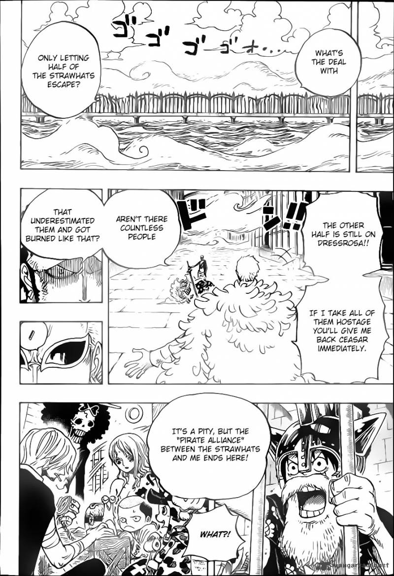 One Piece manga, chapter 724, page 19 of 23