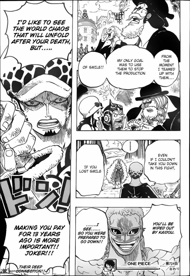One Piece manga, chapter 724, page 20 of 23