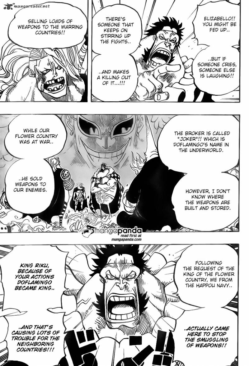 One Piece Chapter 726 page 7 - Chapter 726: The Riku Family