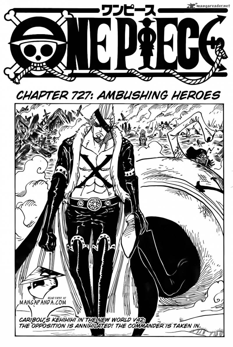 One Piece Chapter 727 page 2 - Chapter 727: The Lurking Hero