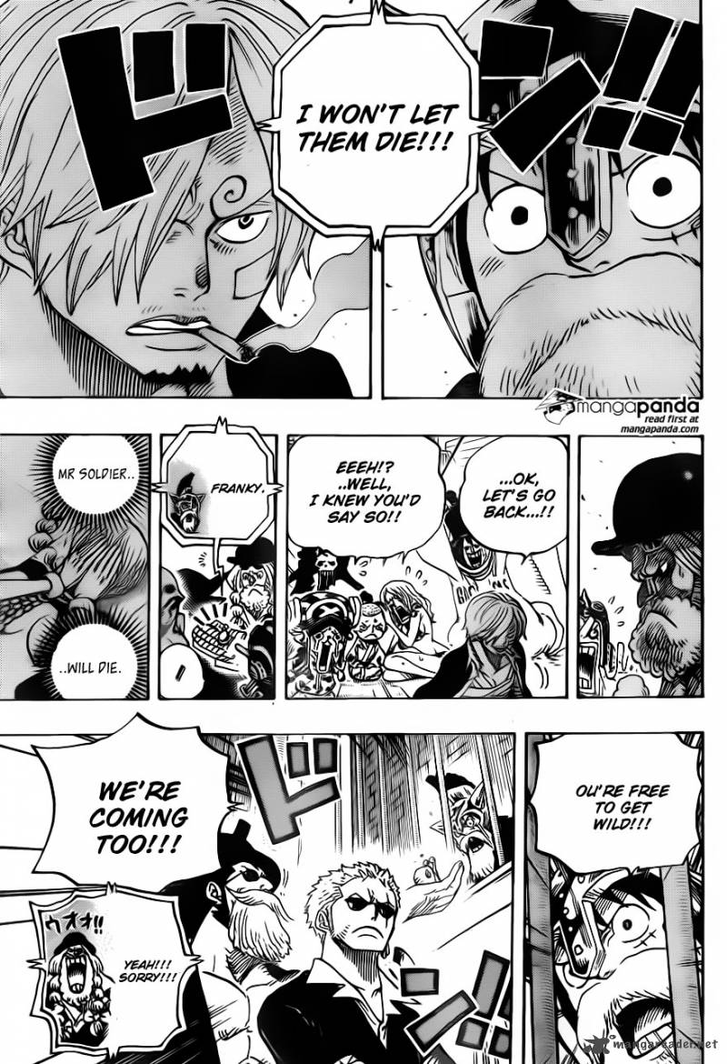 One Piece Chapter 729 page 13 - Chapter 729: Warlord Doflamingo vs. Warlord Law