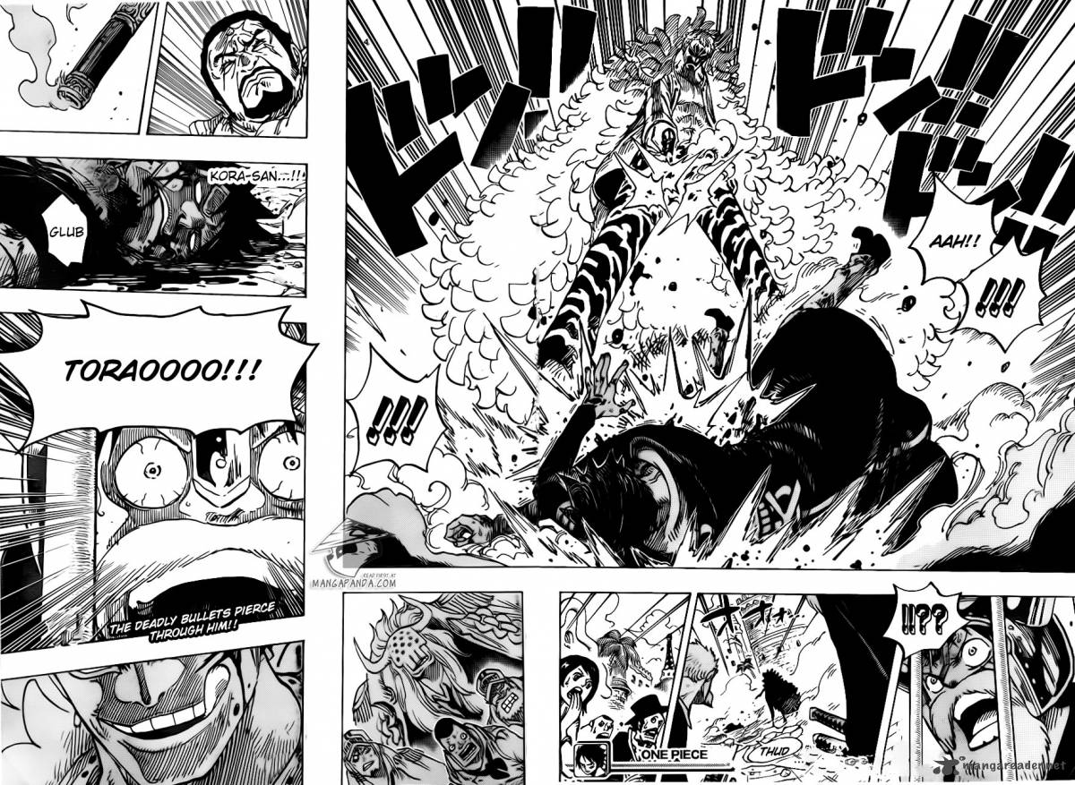 One Piece Chapter 729 page 16 - Chapter 729: Warlord Doflamingo vs. Warlord Law