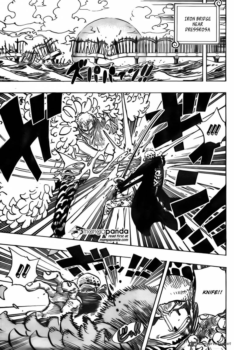 One Piece Chapter 729 page 3 - Chapter 729: Warlord Doflamingo vs. Warlord Law
