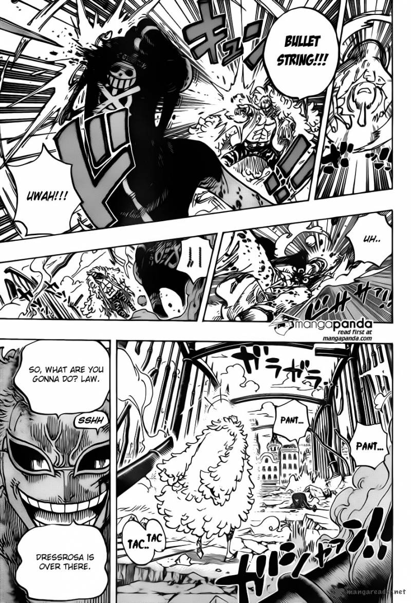 One Piece Chapter 729 page 5 - Chapter 729: Warlord Doflamingo vs. Warlord Law