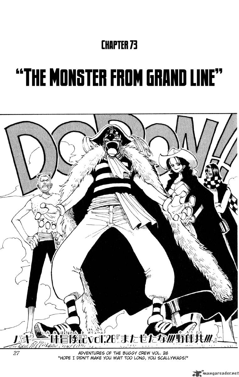 One Piece manga, chapter 73, page 2 of 24