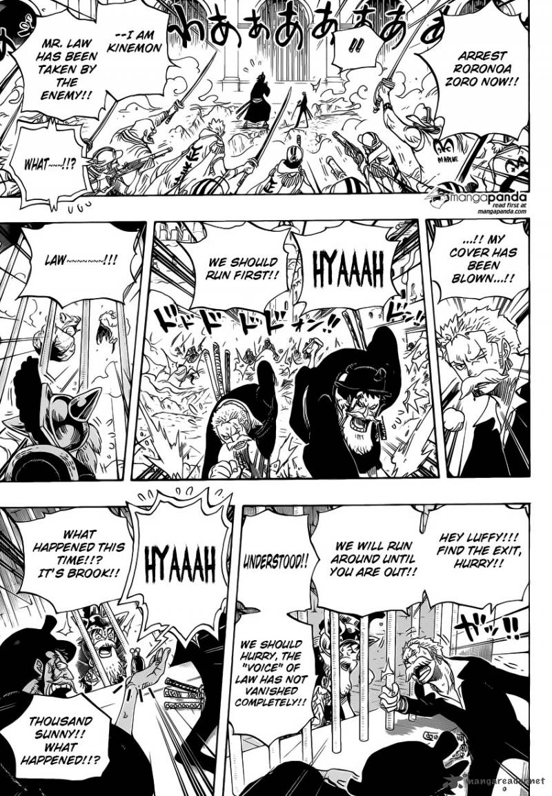 One Piece Chapter 730 page 10 - Chapter 730: 3 Cards