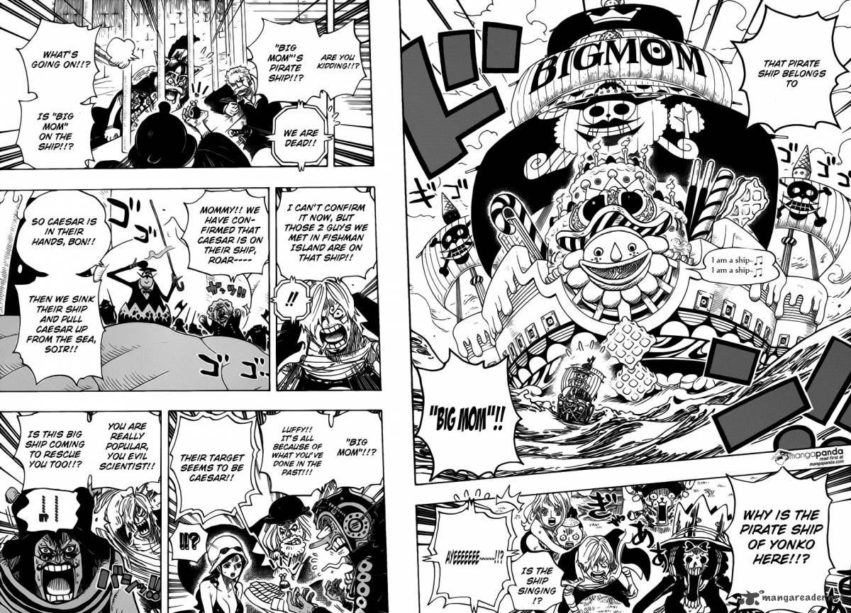 One Piece Chapter 730 page 11 - Chapter 730: 3 Cards