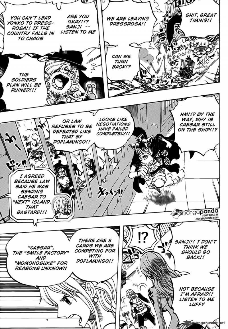 One Piece Chapter 730 page 13 - Chapter 730: 3 Cards
