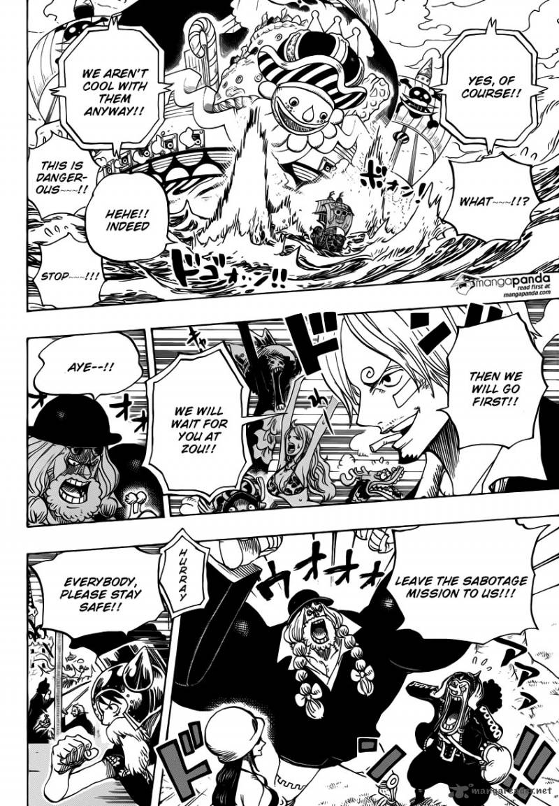 One Piece Chapter 730 page 16 - Chapter 730: 3 Cards