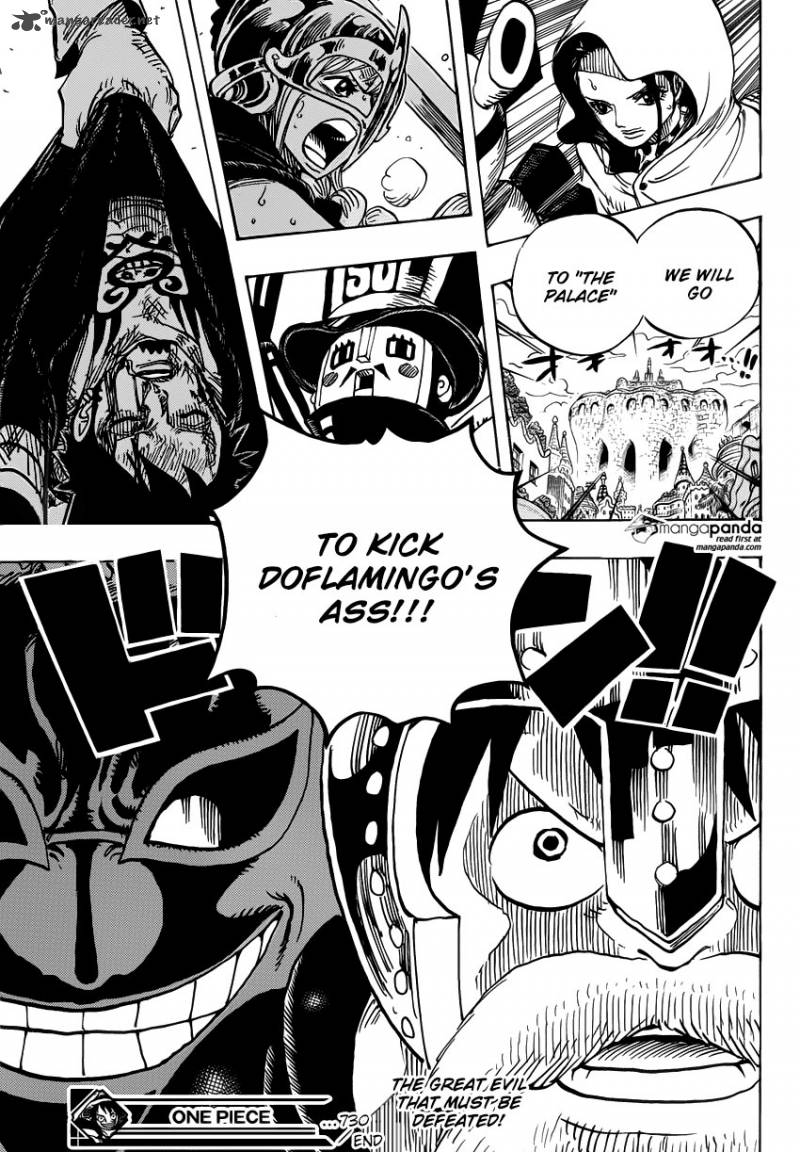 One Piece Chapter 730 page 17 - Chapter 730: 3 Cards