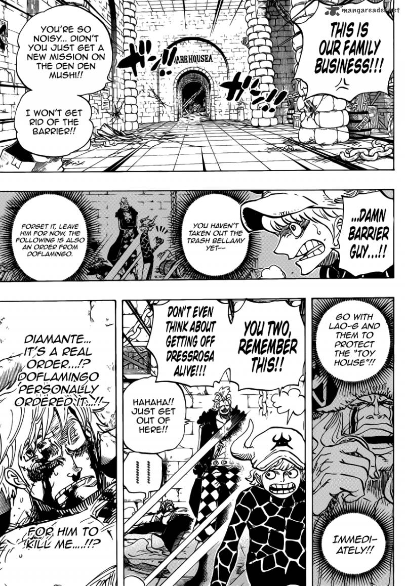 One Piece Chapter 731 page 3 - Chapter 731: Operation Dressrosa SOP