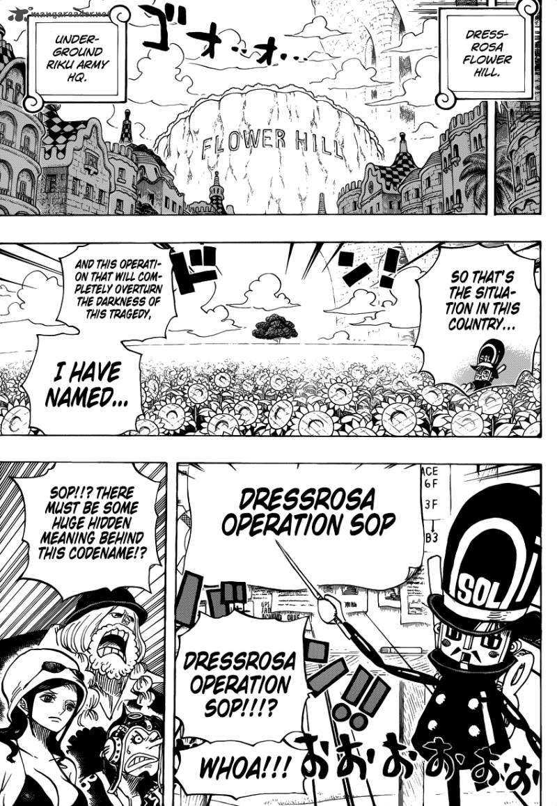 One Piece Chapter 731 page 5 - Chapter 731: Operation Dressrosa SOP