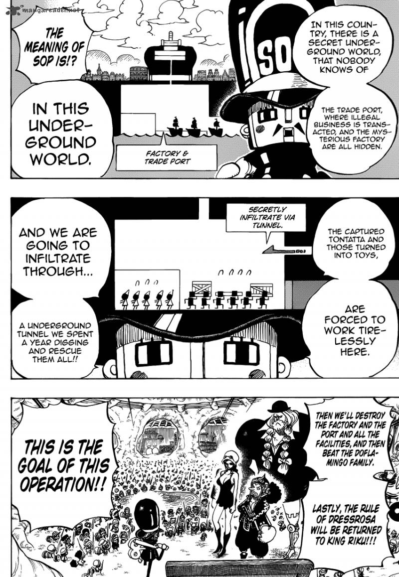 One Piece Chapter 731 page 6 - Chapter 731: Operation Dressrosa SOP