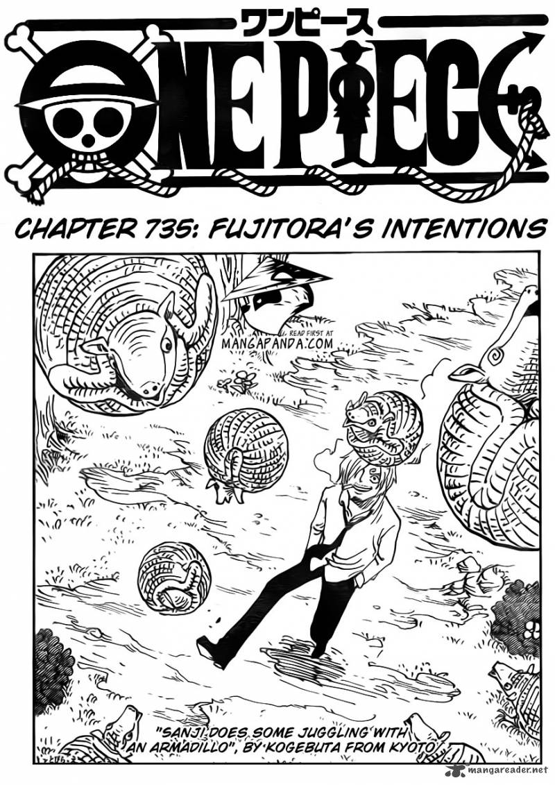 One Piece manga, chapter 735, page 3 of 24
