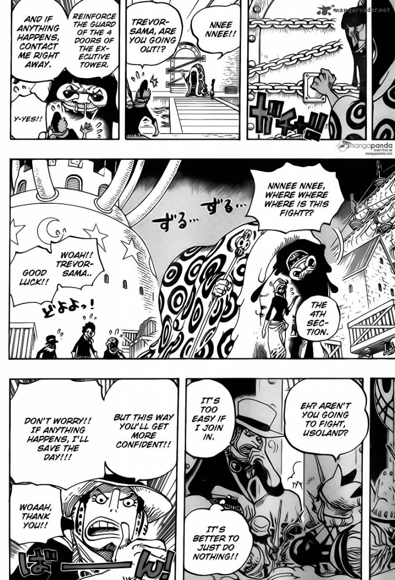 One Piece Chapter 738 page 10 - Chapter 738: Trebol Army, Special Officer Sugar
