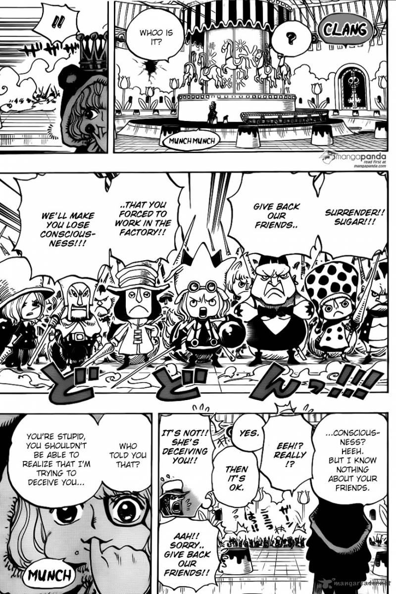 One Piece Chapter 738 page 11 - Chapter 738: Trebol Army, Special Officer Sugar