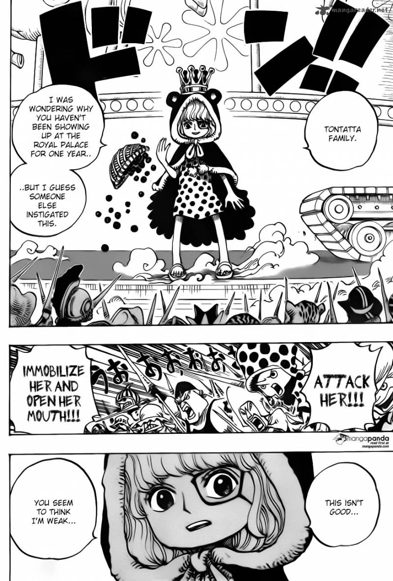 One Piece Chapter 738 page 12 - Chapter 738: Trebol Army, Special Officer Sugar