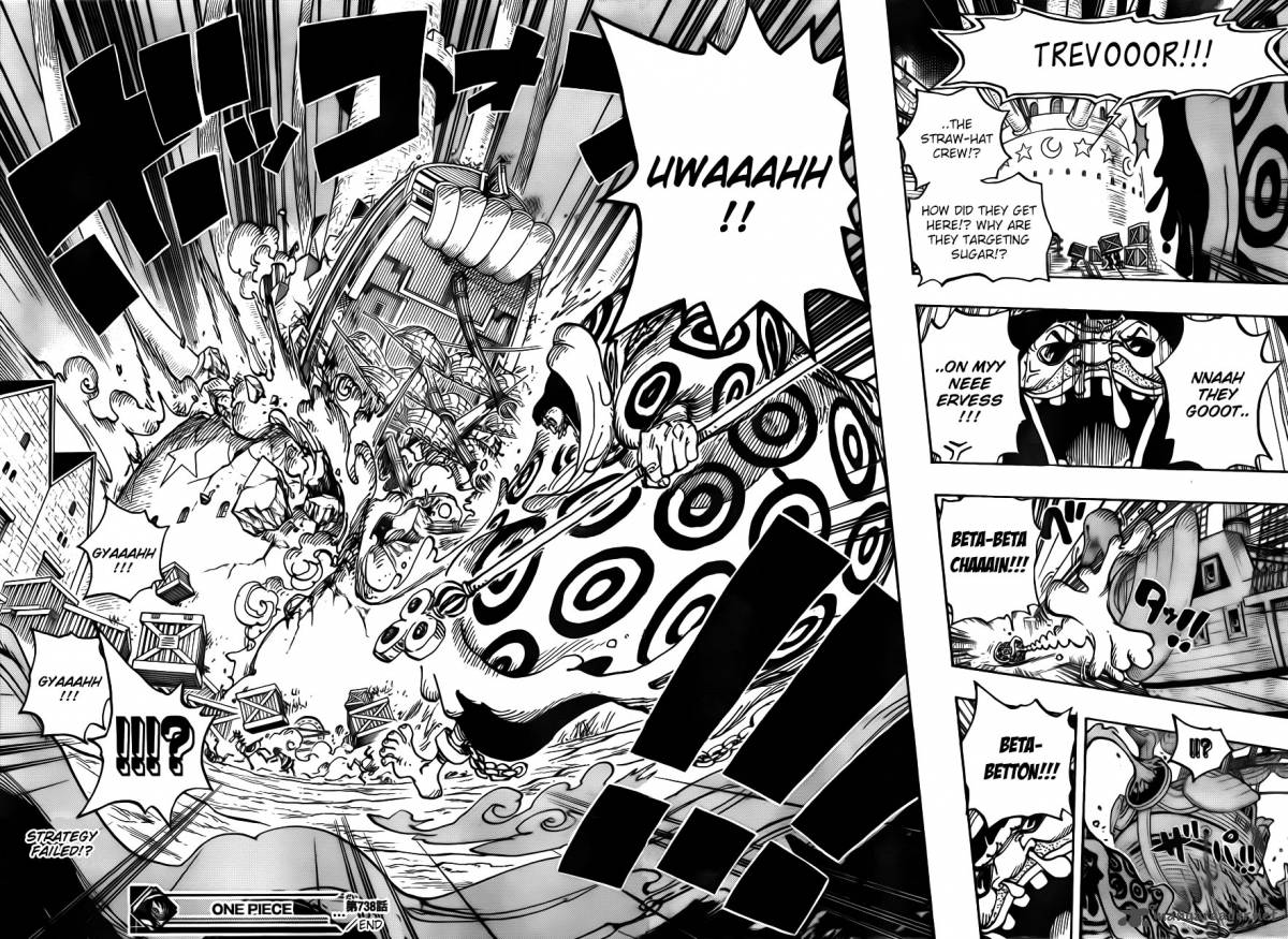 One Piece Chapter 738 page 18 - Chapter 738: Trebol Army, Special Officer Sugar