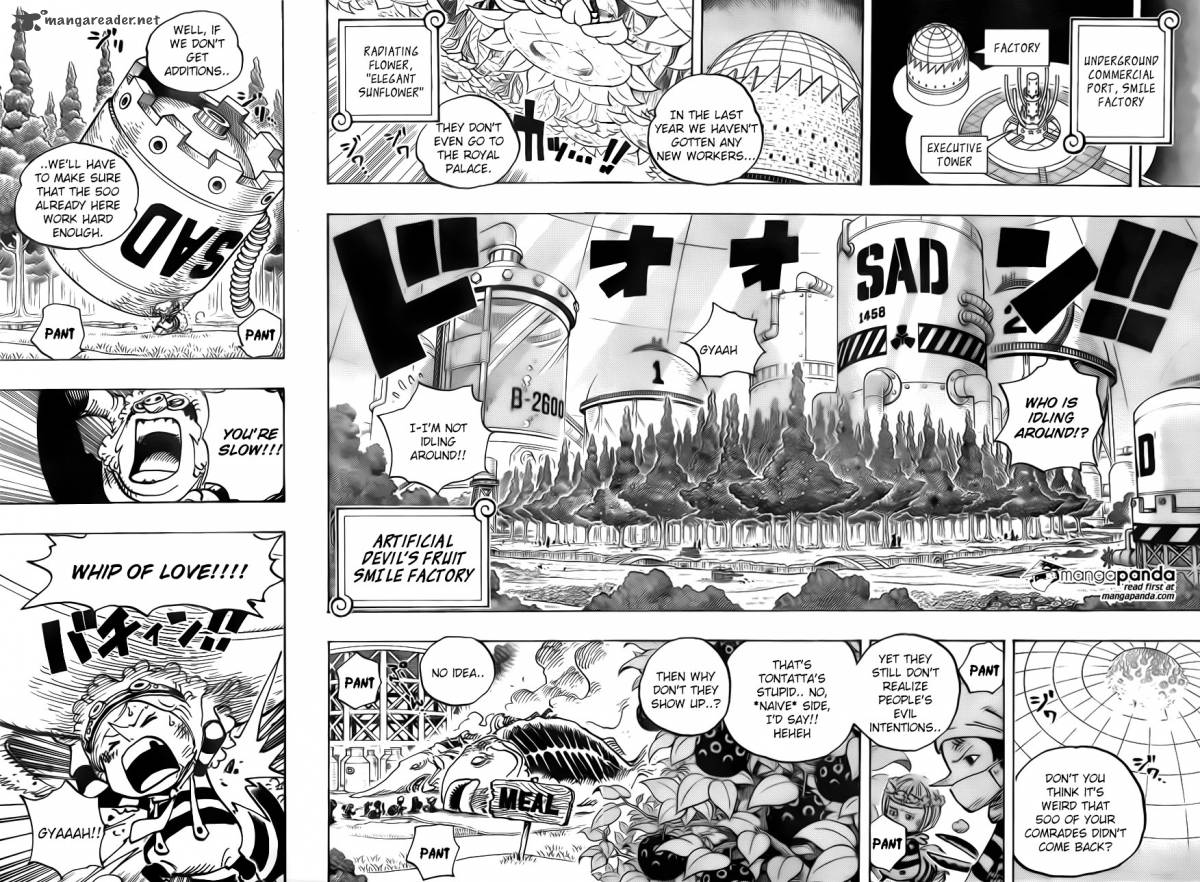 One Piece Chapter 738 page 5 - Chapter 738: Trebol Army, Special Officer Sugar