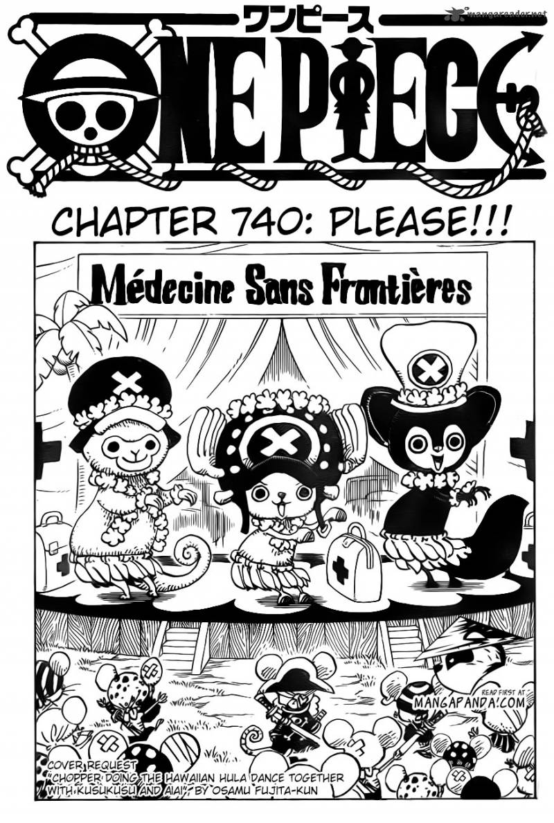 One Piece Chapter 740 page 2 - Chapter 740: It's in Your Hands!!!