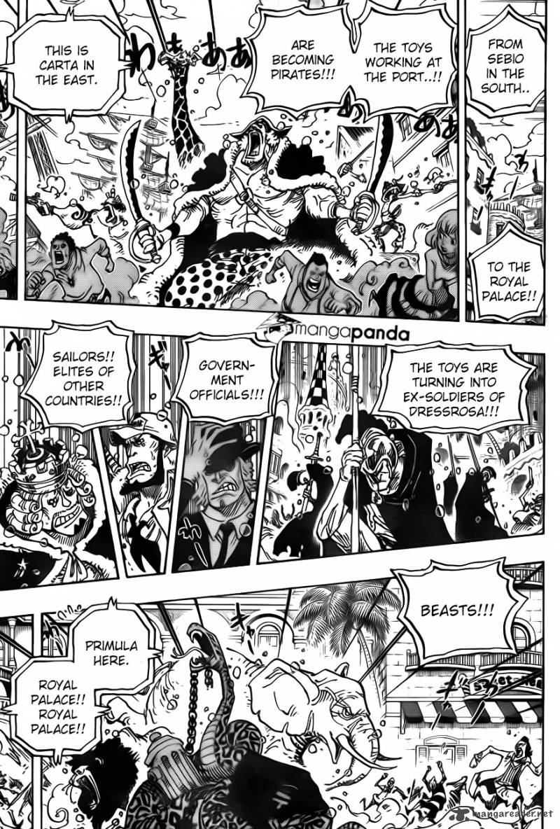 One Piece Chapter 743 page 8 - Chapter 743: Dressrosa Trembles