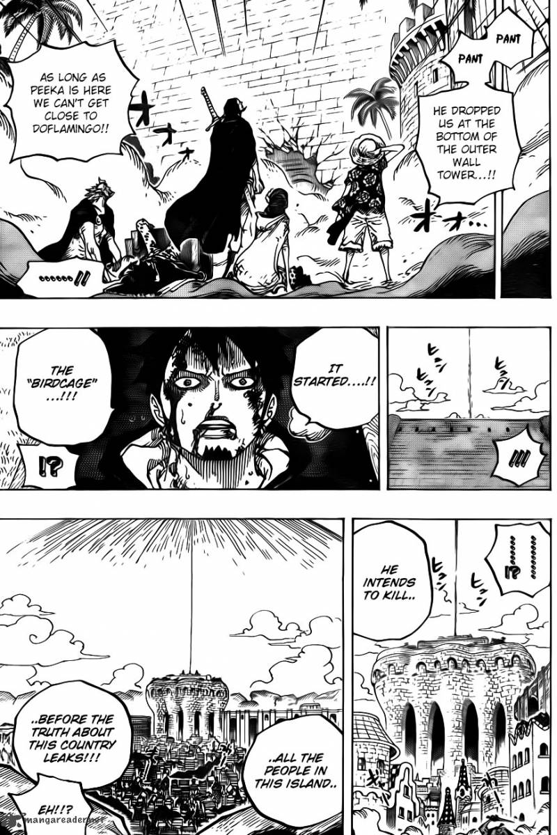 One Piece Chapter 745 page 12 - Chapter 745: The Birdcage