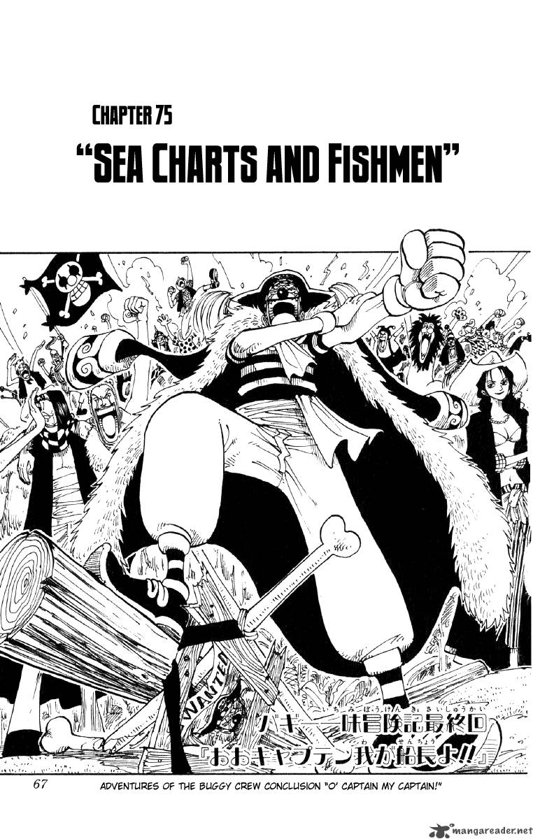 One Piece Chapter 75 page 1 - Chapter 75: Sea Charts and Fish-Man