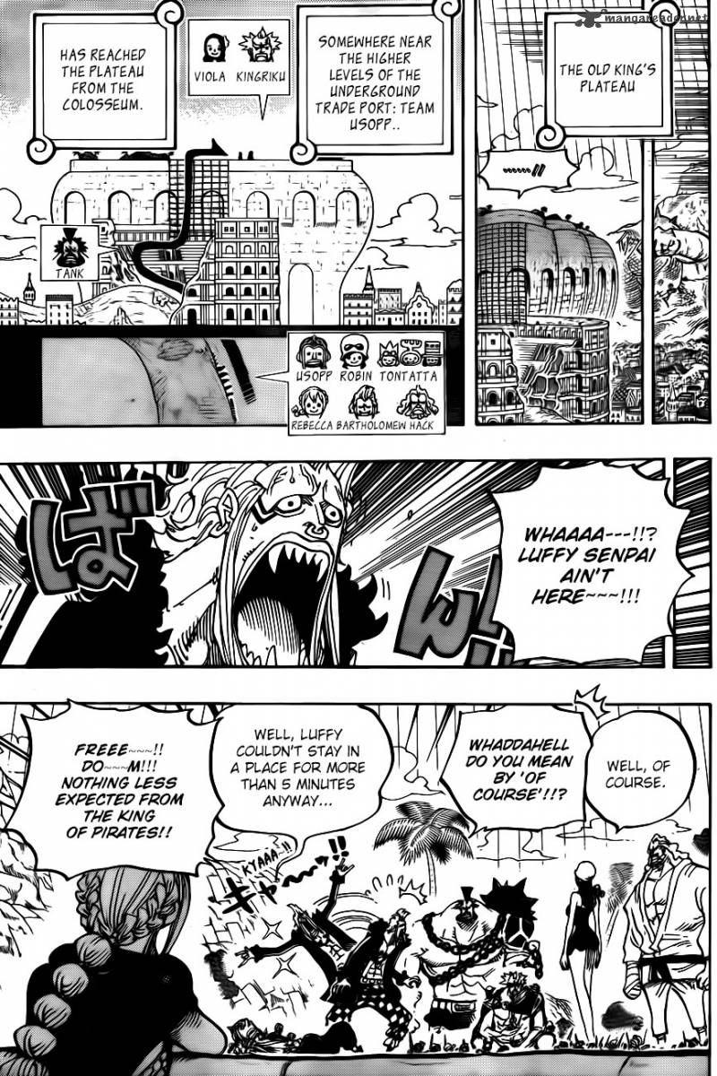 One Piece Chapter 750 page 6 - Chapter 750: The State of the War