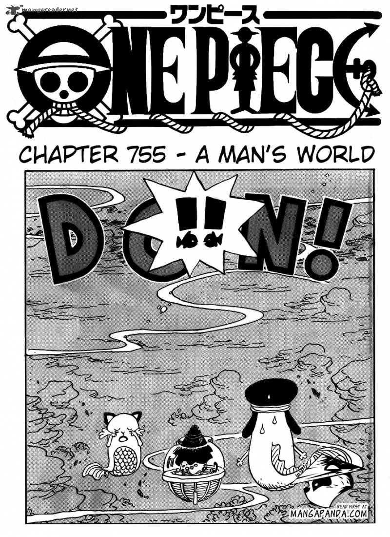 One Piece Chapter 755 page 1 - Chapter 755: A Man's World