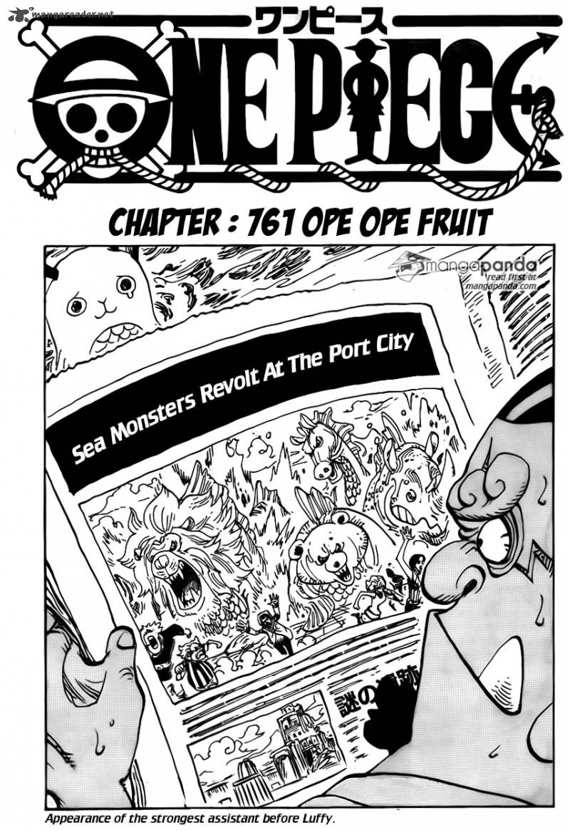 One Piece Chapter 761 page 1 - Chapter 761: Ope Ope no Mi