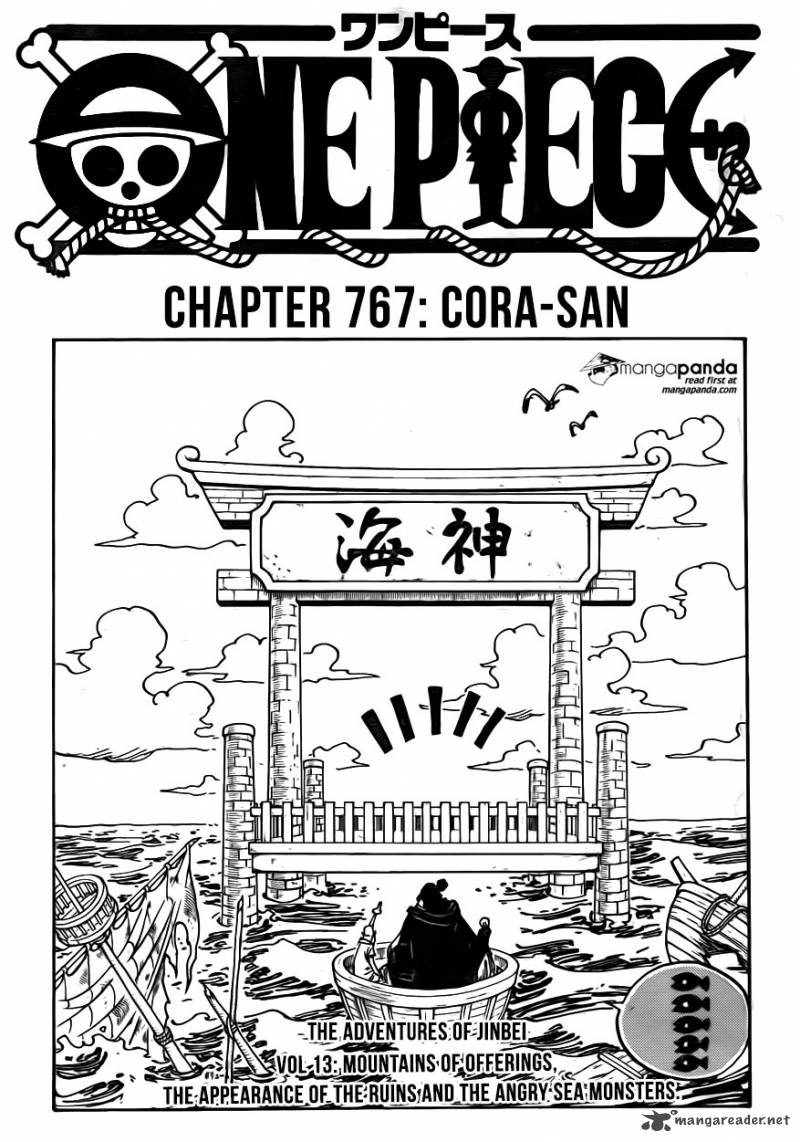 One Piece Chapter 767 page 1 - Chapter 767: Cora-san
