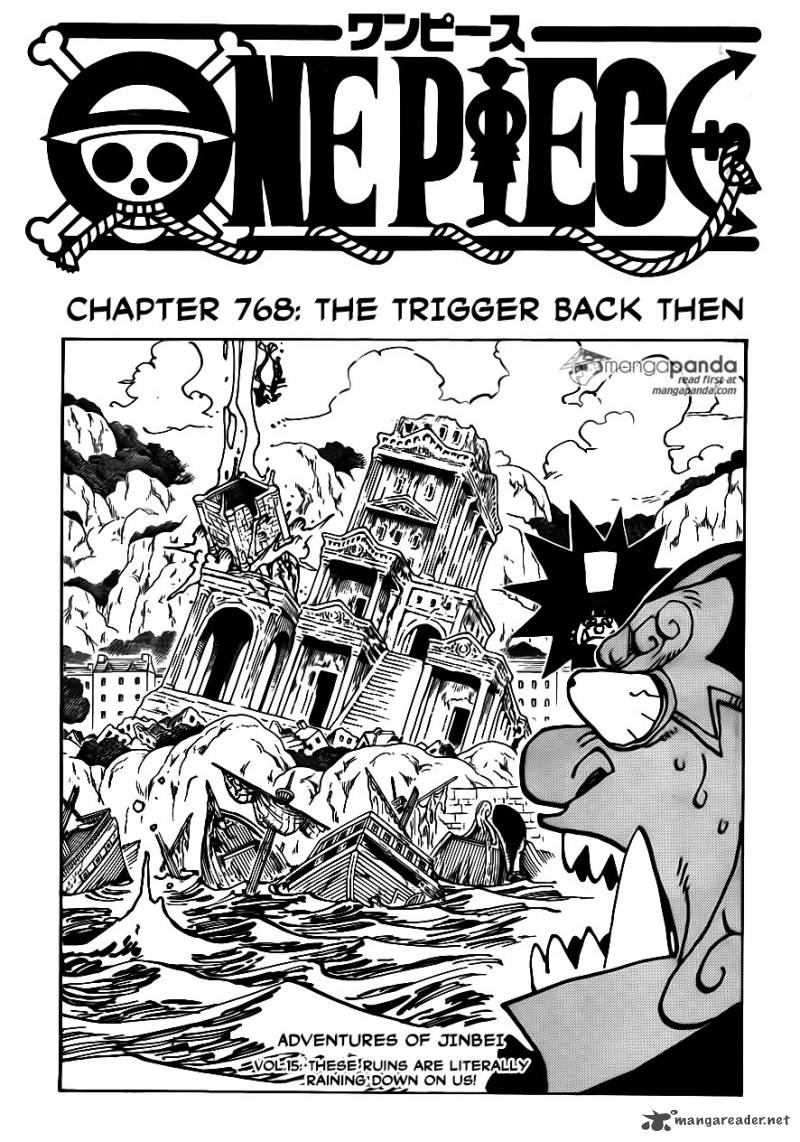 One Piece Chapter 768 page 1 - Chapter 768: The Trigger That Day