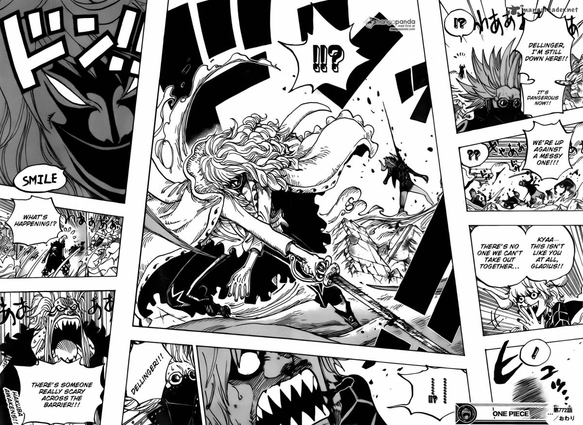 One Piece manga, chapter 772, page 16 of 19