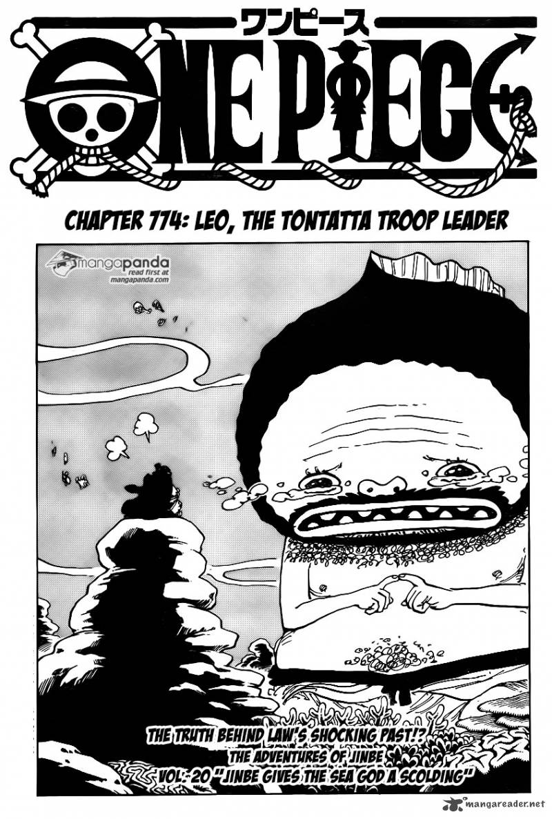 One Piece Chapter 774 page 1 - Chapter 774: Leo, Chief of the Tontatta Tribe Warriors