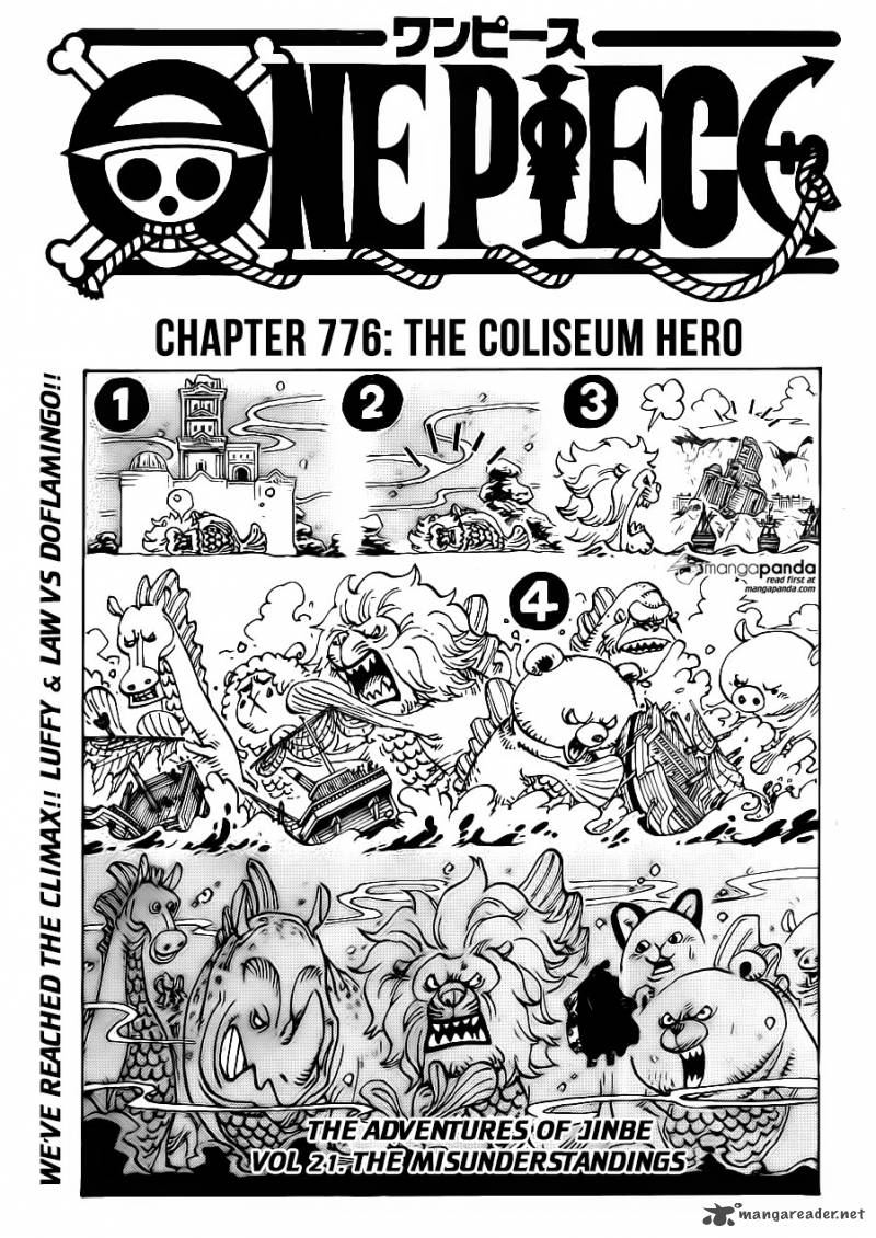 One Piece Chapter 776 page 1 - Chapter 776: Hero of the Colosseum