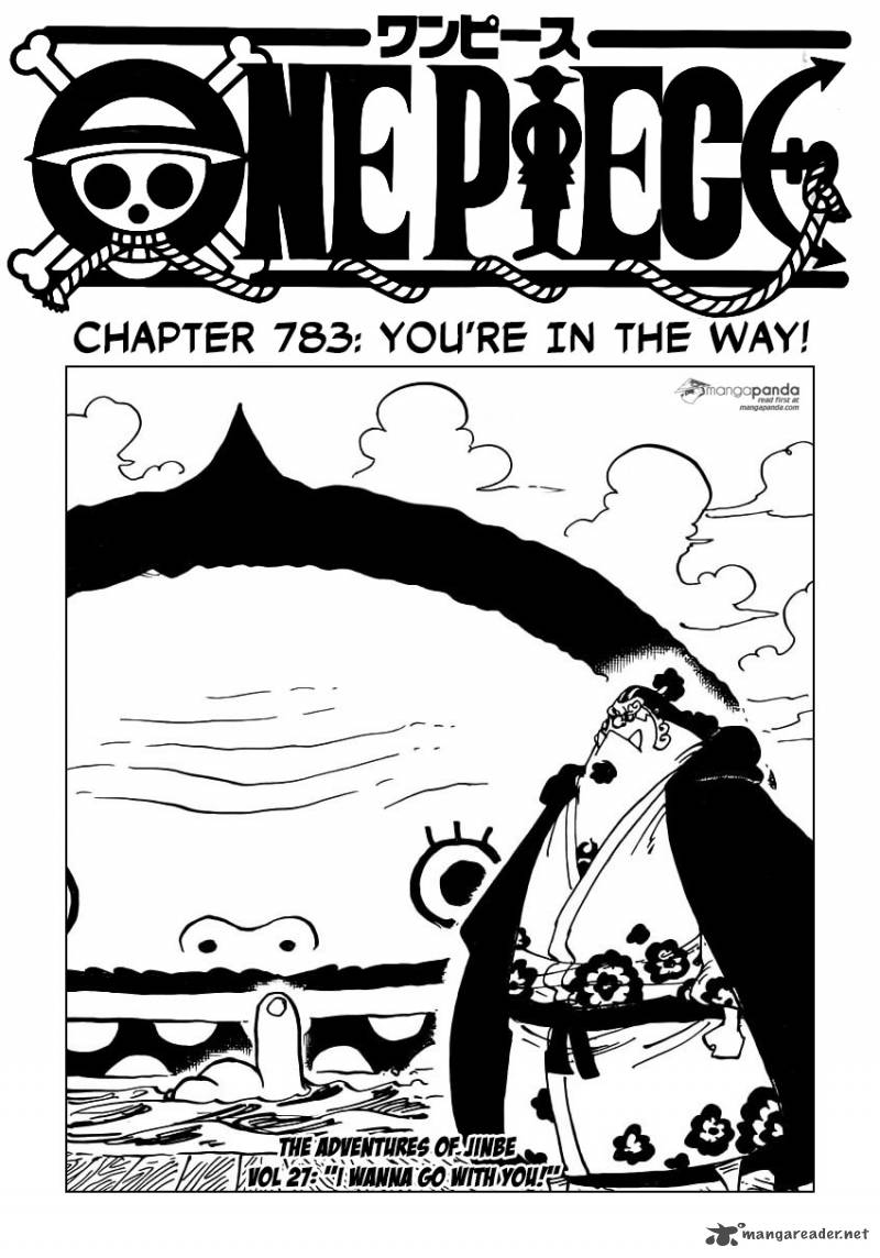 One Piece manga, chapter 783, page 2 of 22