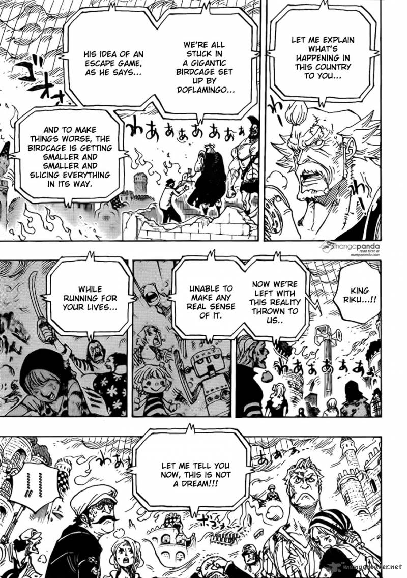 One Piece Chapter 785 page 11 - Chapter 785: Even If Your Legs Break